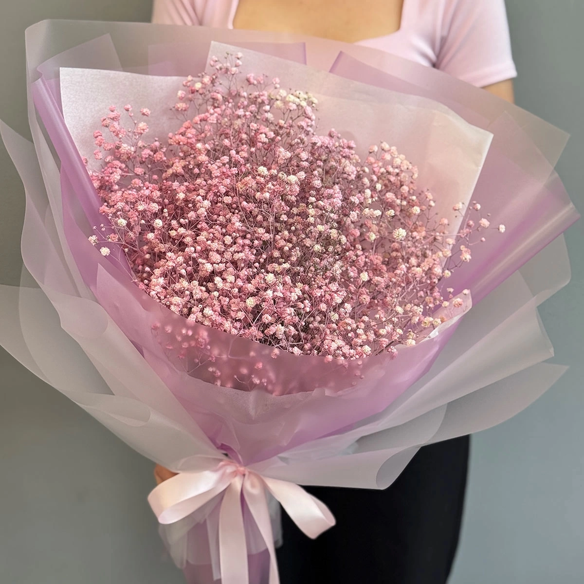 Buchet de Gypsophila Roz