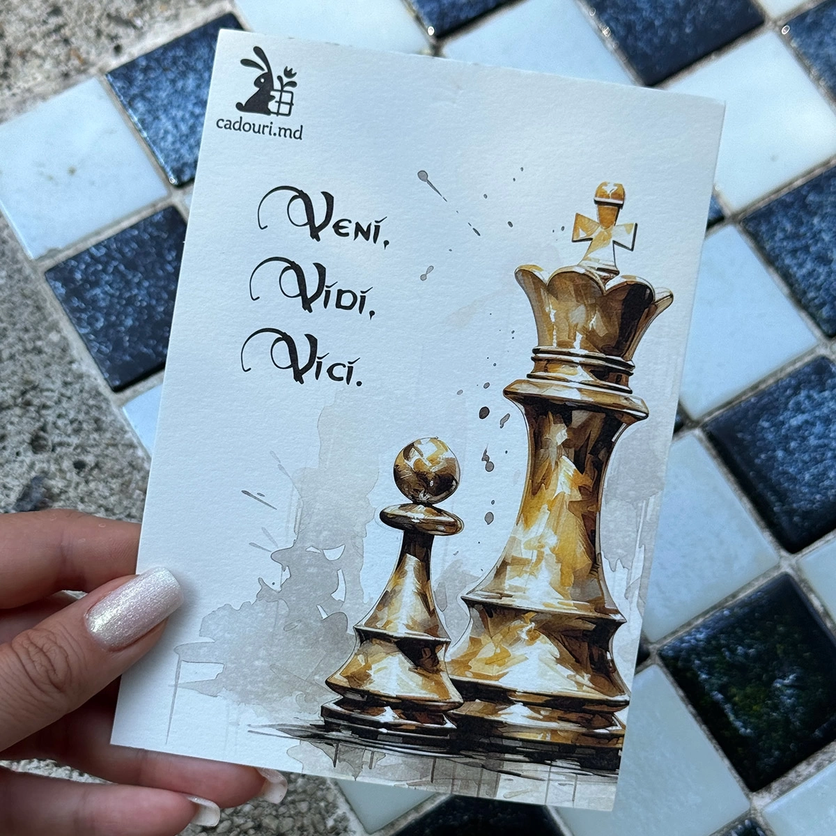 Postcard "Veni Vidi Vici"