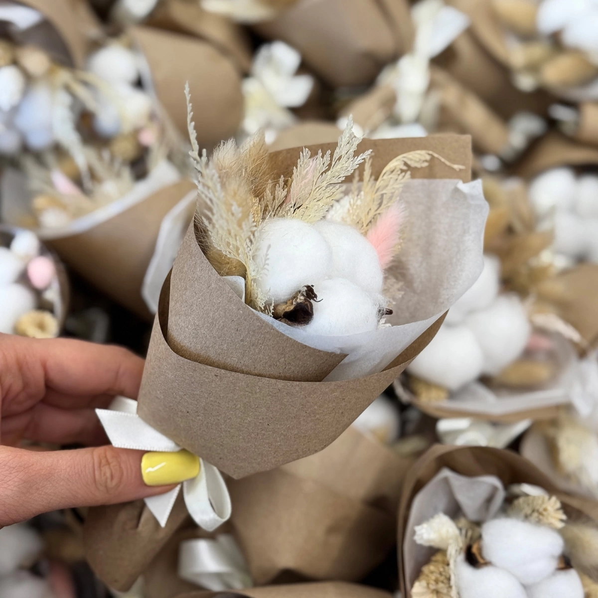 Mini Bouquet with Cotton
