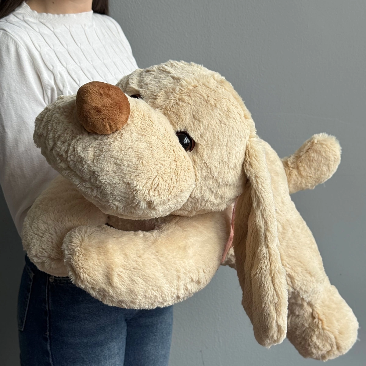 Pernă Mare Câine de Pluș - 80 cm