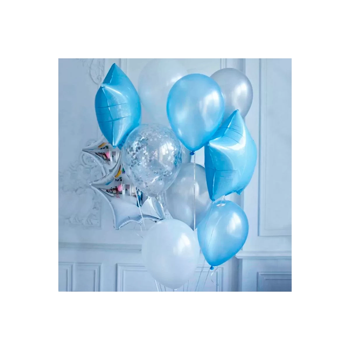 Helium Balloons Set "Blue Star"