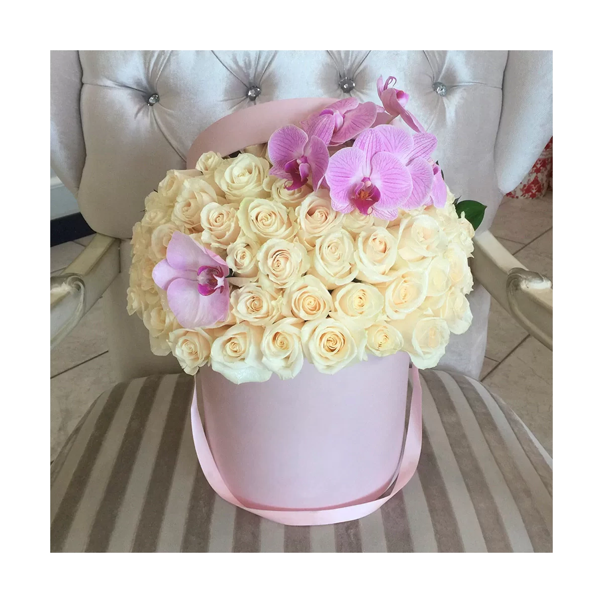 Flowers in a Box "Pink Orhid"